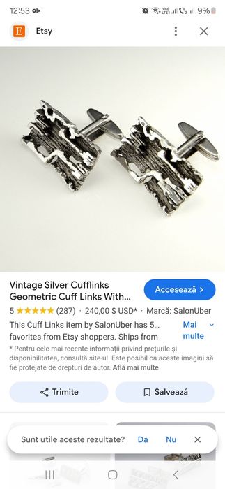 Butoni argint masiv Germania