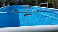 Piscina Bestway, 488 x 244 x 122 cm - folosita 2 ani - pompa nisip