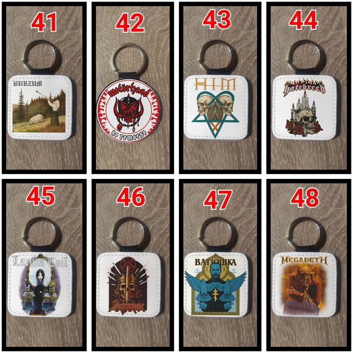 Ключодържатели с любими рок и метъл банди