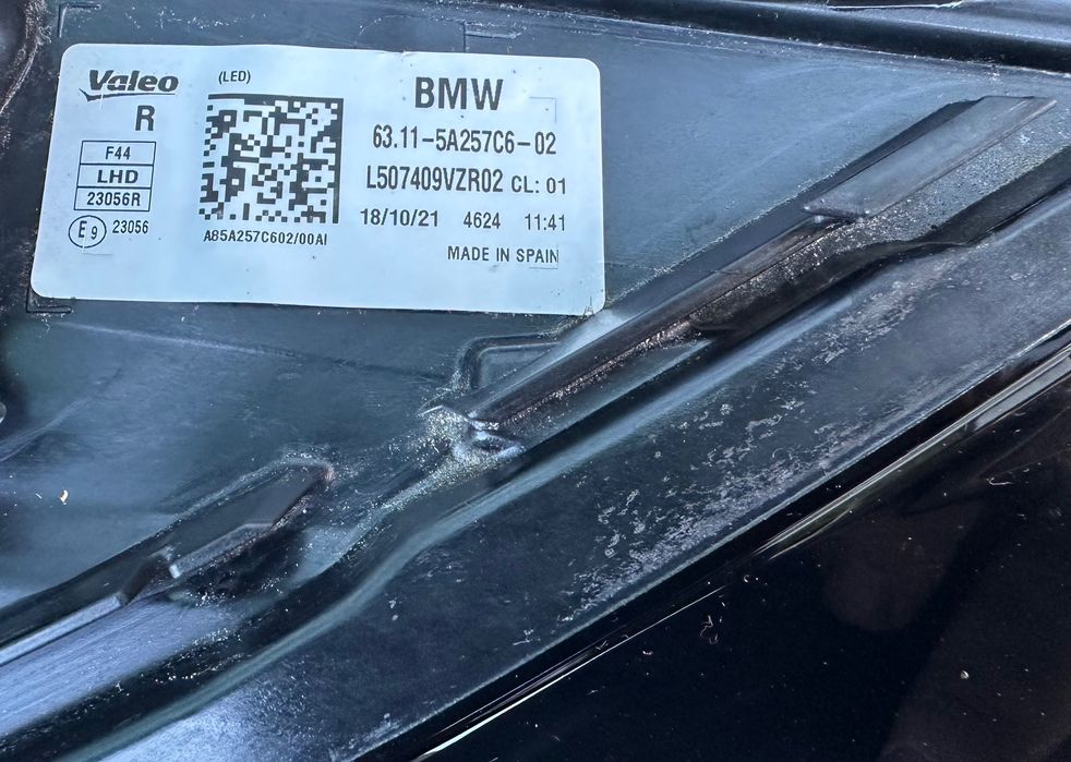 Фар far десен фарове Shadow Black за Бмв Ф44 Bmw 2 F44 Grand Coupe