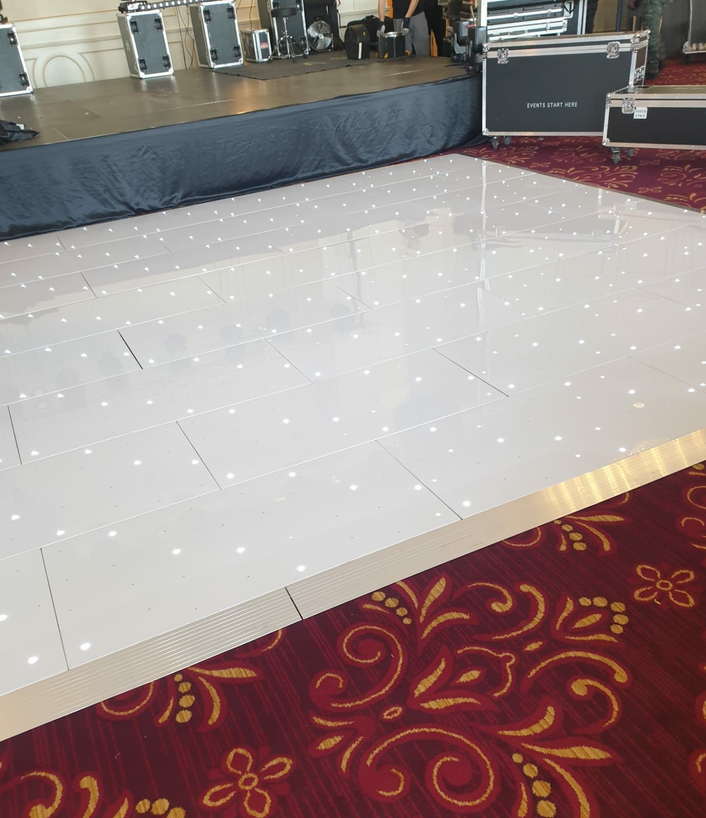 RING DE DANS ALB,RING DE dans  led.Dance Floor, Ring de stel
