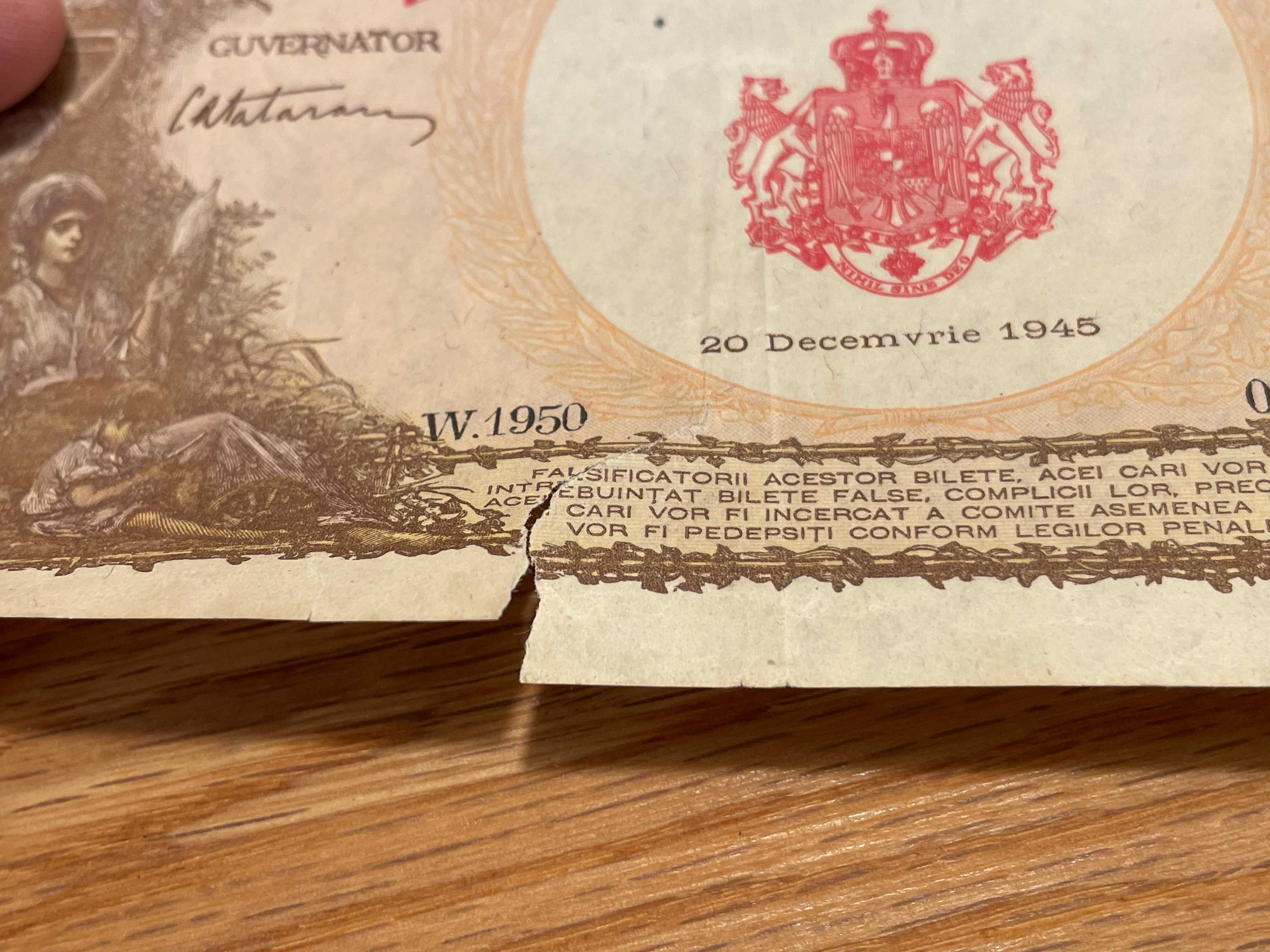 Bancnota Zece mii lei 1945 stare buna