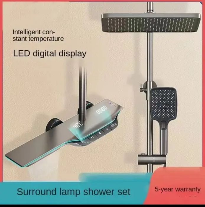 Coloana de dus cu microturbina de presurizare