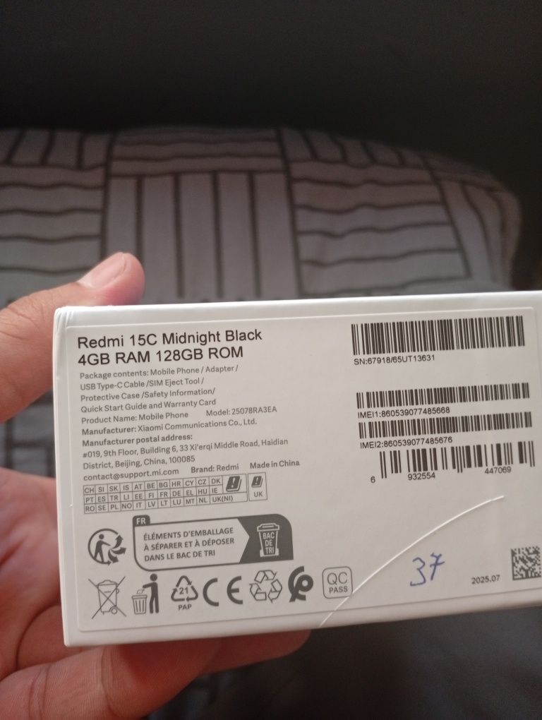REDMI 15C Янги ишлатилмаган