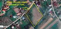 Teren 6.254 mp,Teiu –Intravilan,Deschidere 75 ml, Curent,Comision 0%
