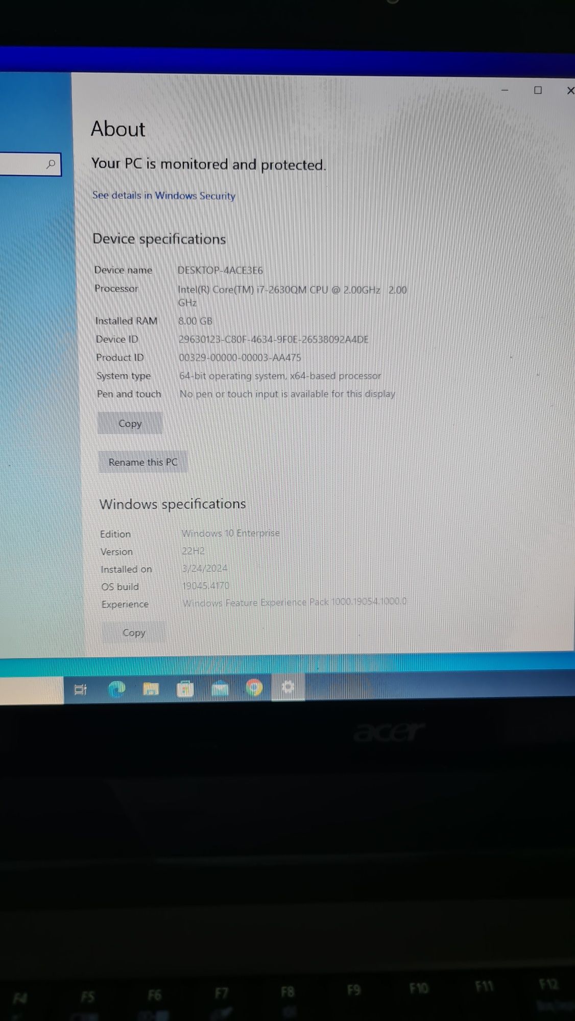 Laptop Acer 7750G I7