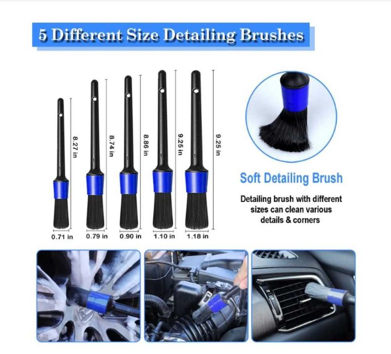 Комплект принадлежности за почистване на автомобил