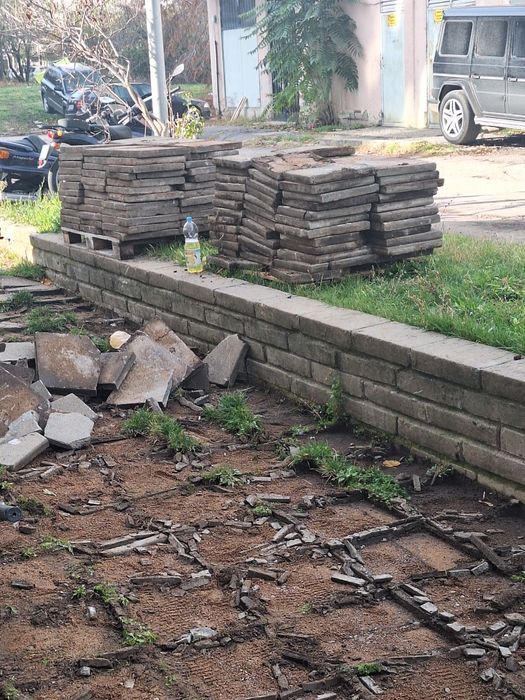 Тротоари плочи запазени втора употреба