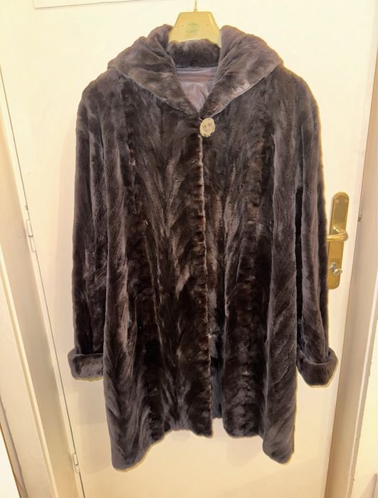 Blană Nurcă Maro cu glugă