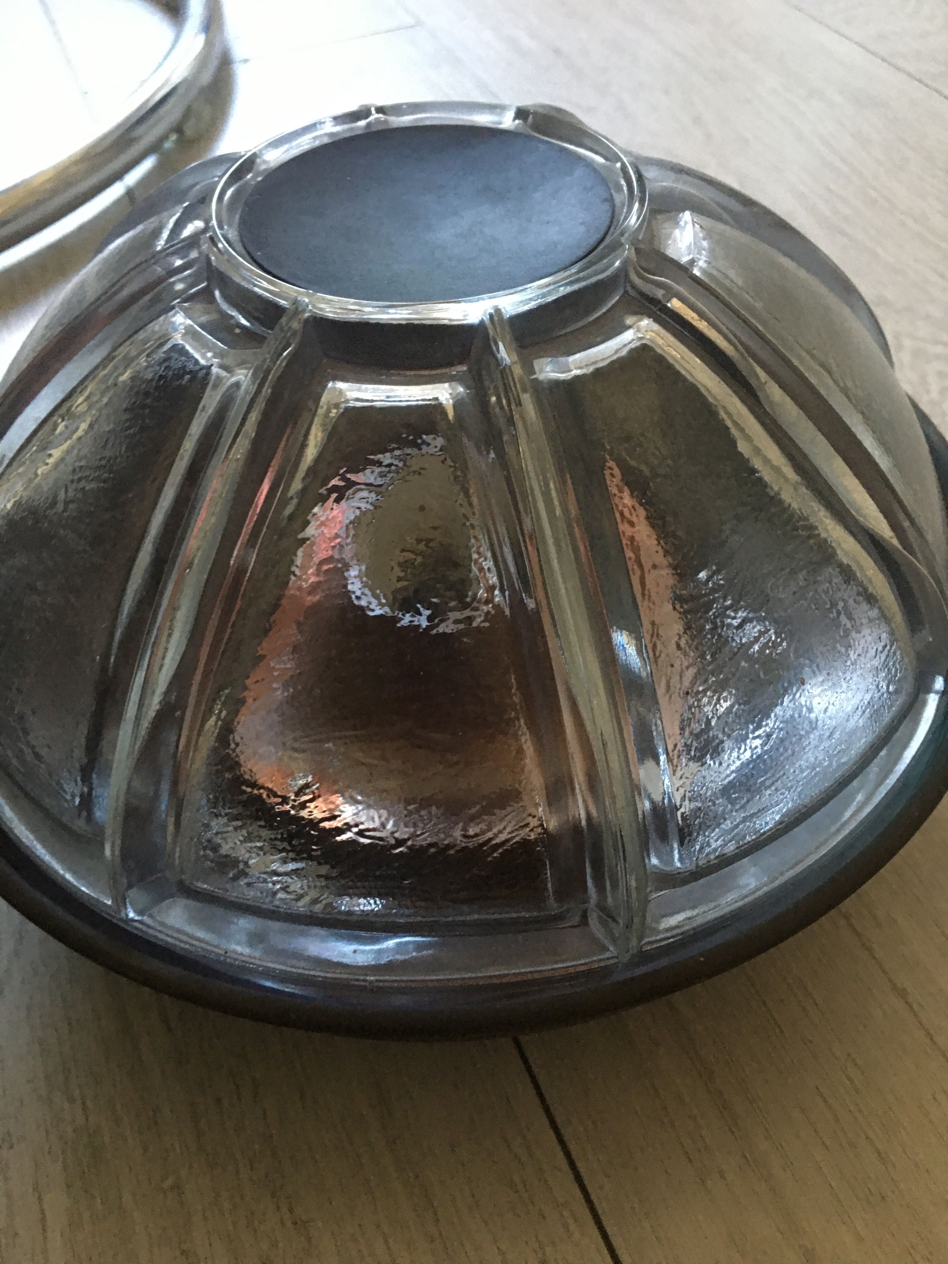 Reducere-Lampa, aplica cupru-sticla vintage