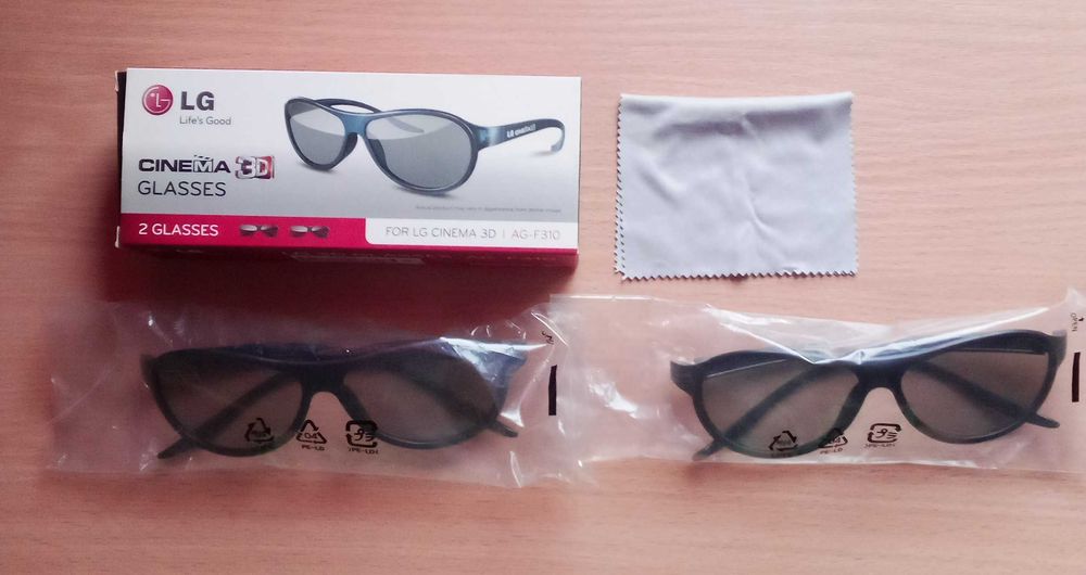 Новые Очки 3D LG cinema. В упаковке (двое очков)