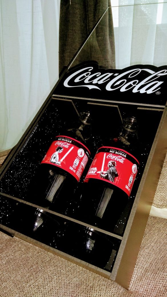 Colecție, sticle de colecție Coca-Cola, Star Wars 2020 iluminate!
