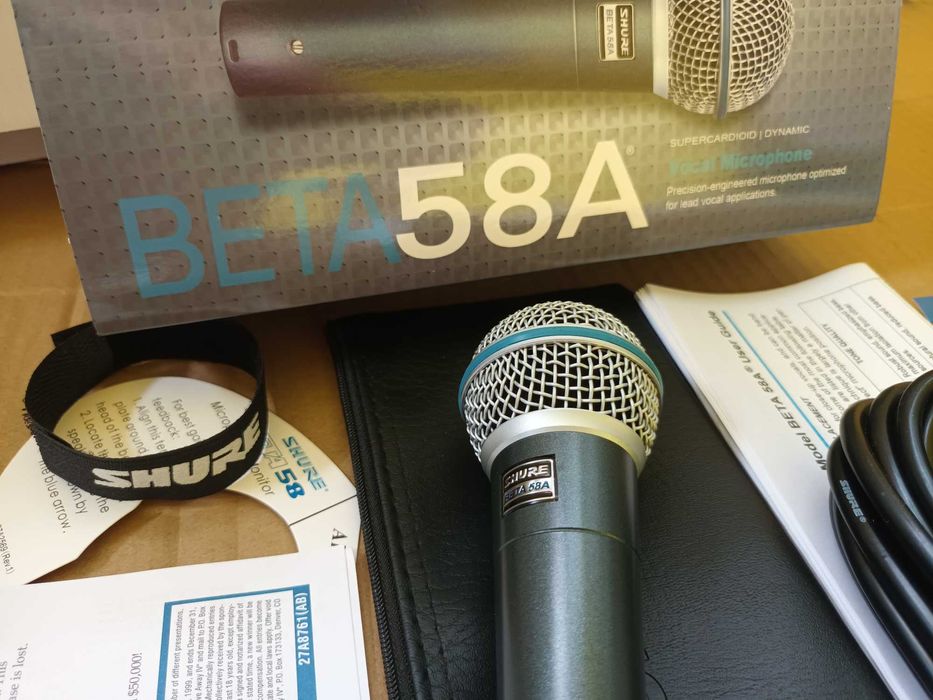 Microfon profesional Shure Beta 58a Microfon studio percutie karaoke