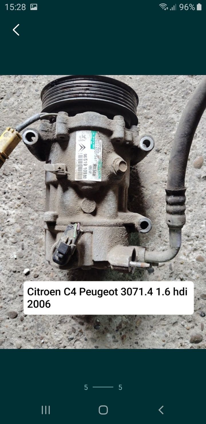 Compresor climă peugeot 307 Citroen c4 1.6 hei 2005