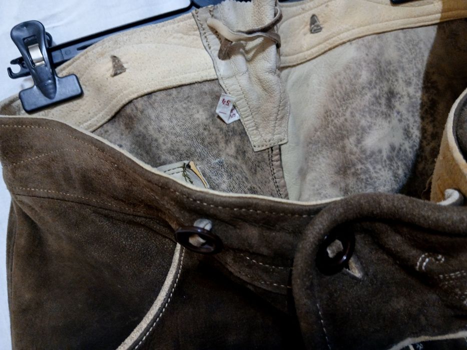 Pantaloni Oktoberfest Lederhose bavarezi vintage