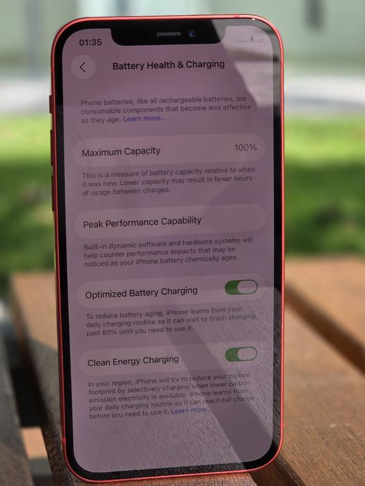 iPhone 12 RED / 128GB / 100% Battery Health