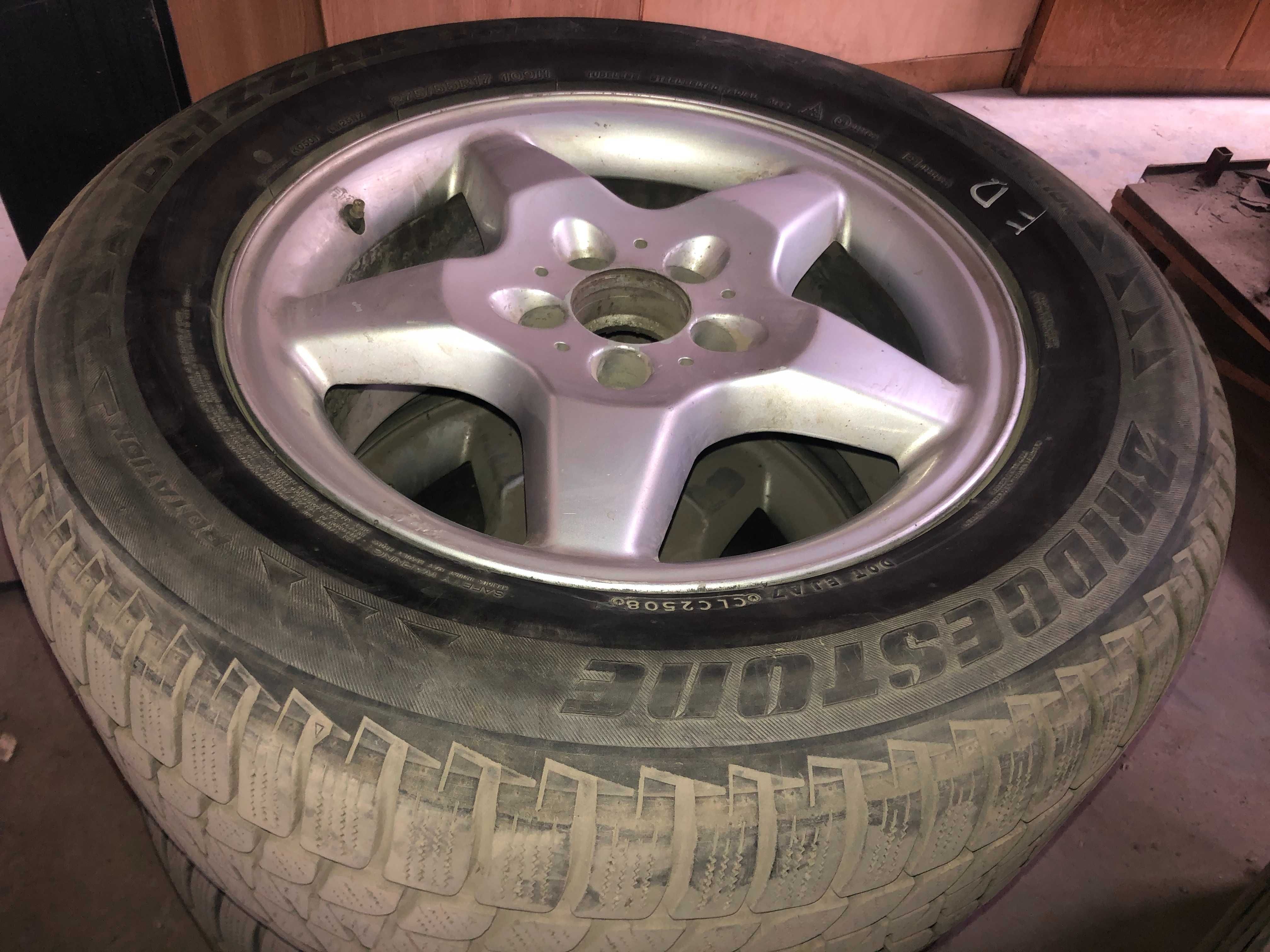 Jante R17, 5x112, 17x8.5, echipat cu anvelope 275/55R17 109H