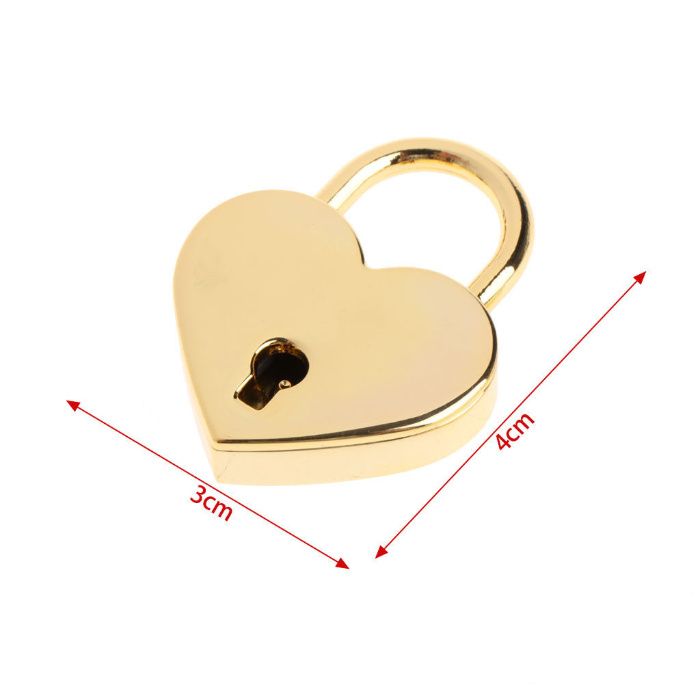 Lacat silver/gold inima! Lacat inima! Nunta! Valentine`s Day!