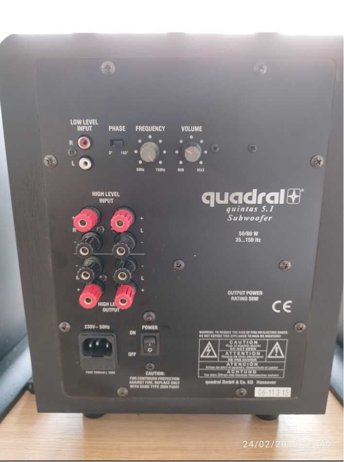 Quadral 2.1 ASCENT 650 + Subwoofer Quintas 5.1