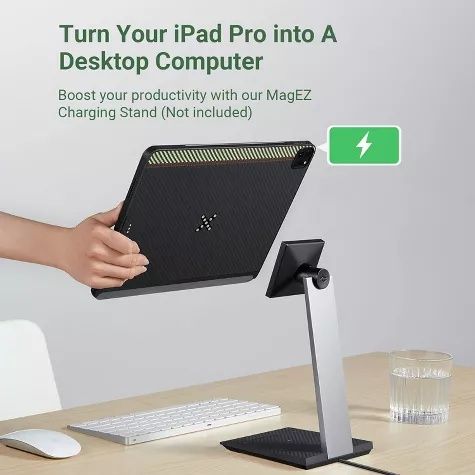 PITAKA MagEZ Case Pro за iPad Pro 11" 2022 г + PitaFlow безжично заряд