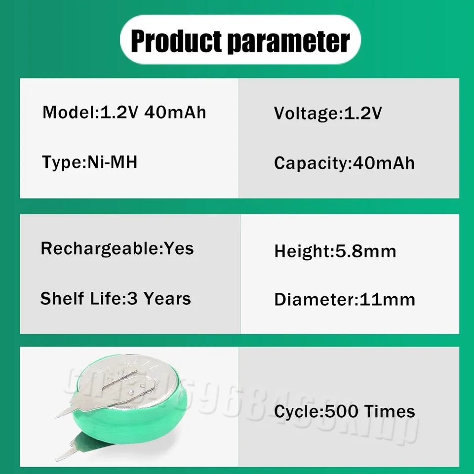 Новые 1,2 V 40mAh ni-mh аккумуляторные батарейки