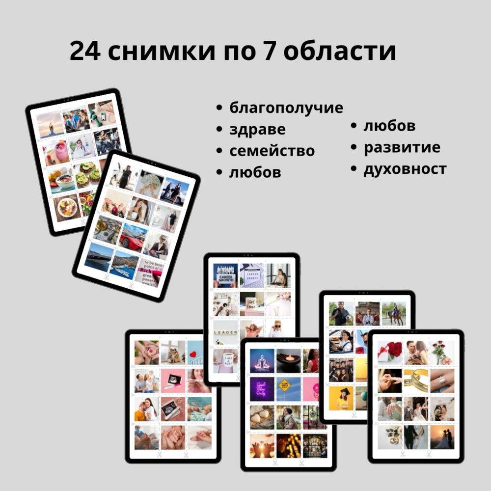 Карта на желанията за 2025 -   със снимки и шаблони