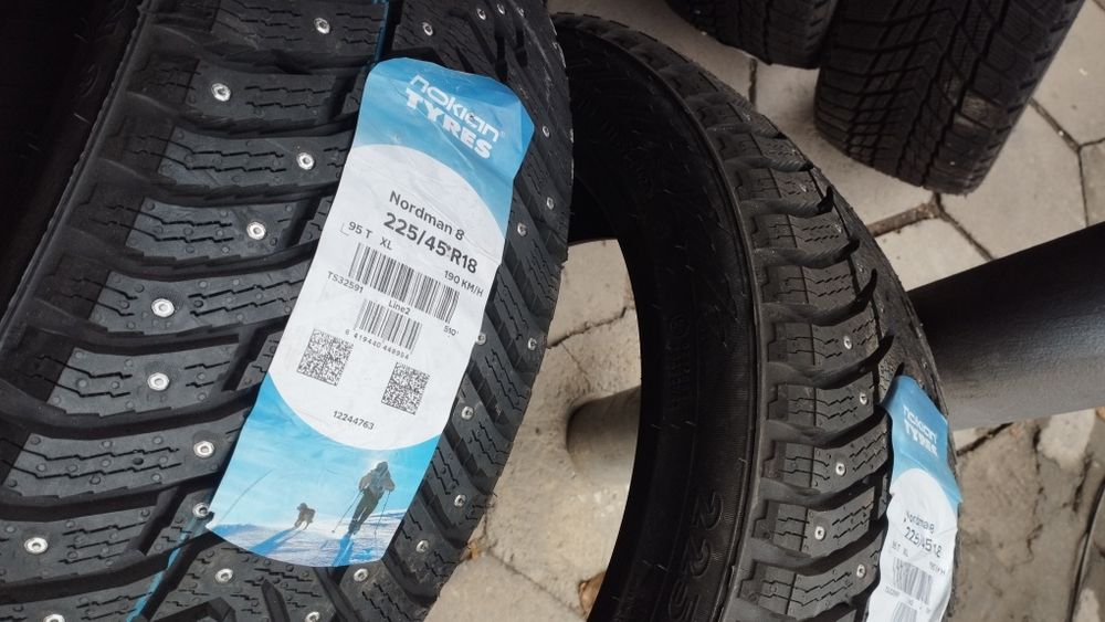 Nokian Tyres nordman 8winter 225.45.R18 зимняя новая Резина шипы