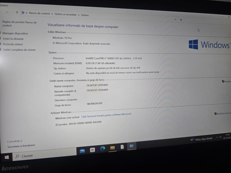 Laptop Lenovo Thinkpad t540 i7