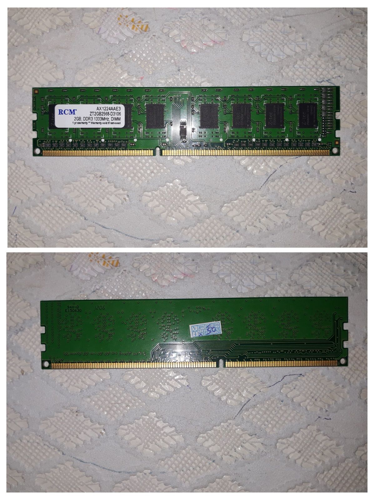 Damashniy Kompyuterga ddr3 2gb 2ta sotiladi