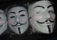 Masca V for Vendetta, Guy Fawkes, Anonymous, noi, Alb