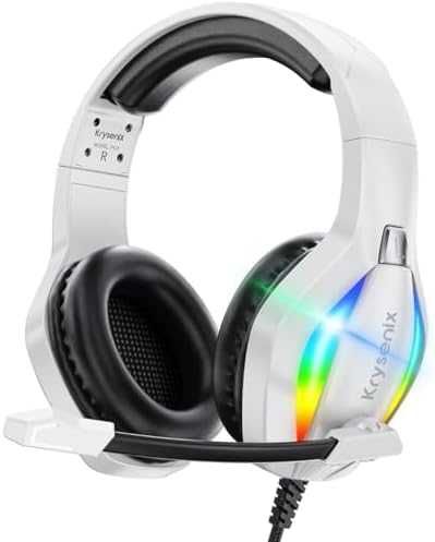 Нови Стерео геймърски слушалки Krysenix с шумопотискане и LED светлина