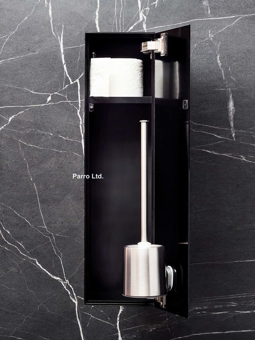 Вградена тоалетна четка и хартия