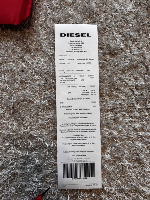 Geanta diesel noua