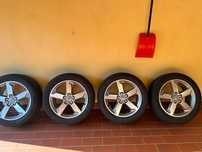 Jante originale Audi Q3, R18 cu anvelope de vară Hankook