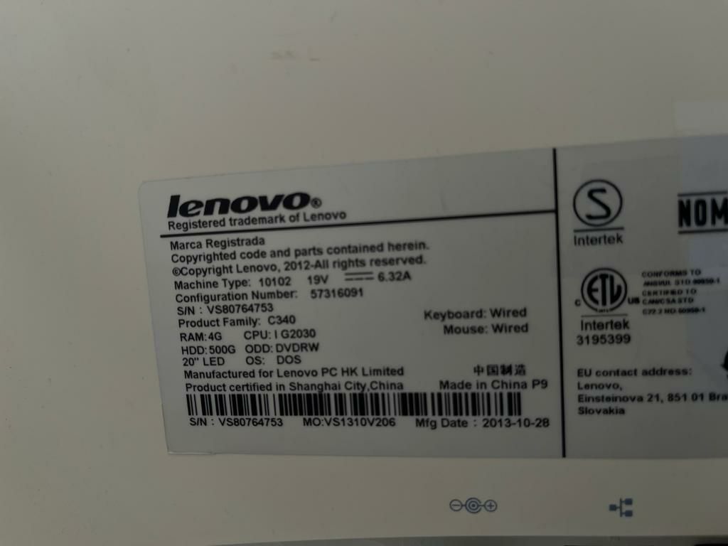 Моноблок Lenovo ОЗУ 4 ГБ
