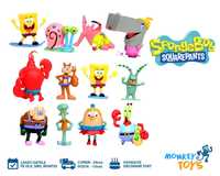 Set 12 Jucarii SpongeBob, Patrick, Calamar, Sandy, Krabs, Plancton