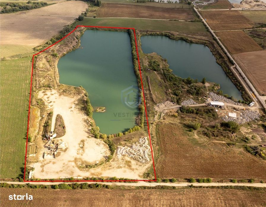 Balastiera in Santaul Mic, aproape de Bors