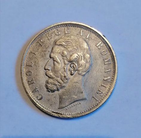 Monedă replica 5 lei Carol I