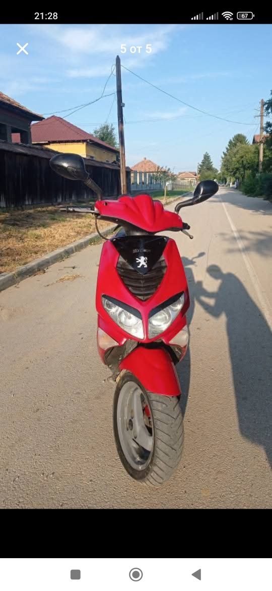 Peugeot speedfight 2 100cc Ел.тротинетка без зарядно