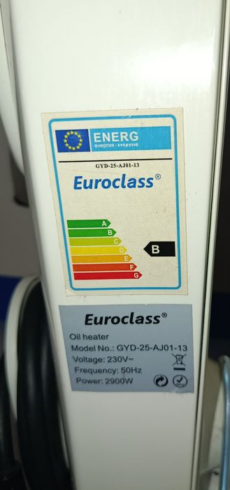 Масляный обогреватель Euroclass 13 секций.В идеальном состоянии.