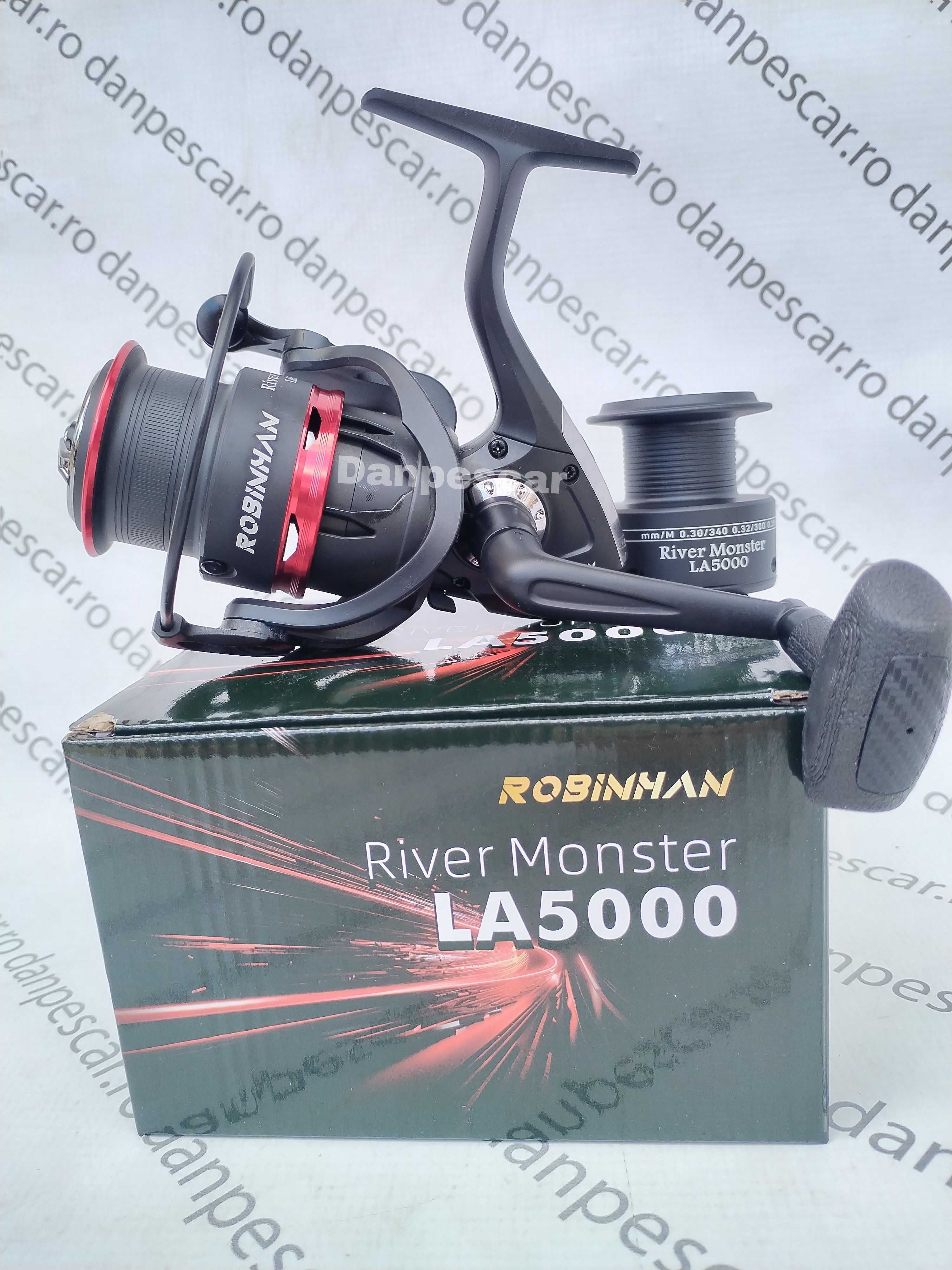 SET 4 Mulinete Feeder ROBINHAN RIVER MONSTER LA5000 tambur Long Cast