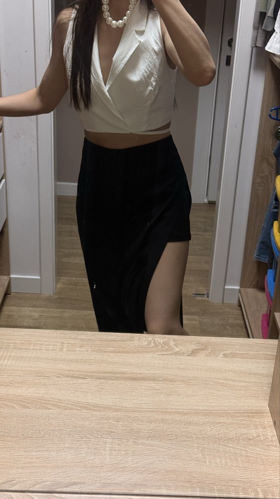 Юбка-шорты с вырезом Zara