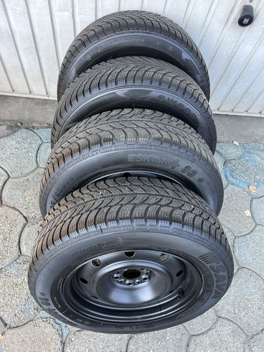 Jante 5x98mm, anvelope iarna 195/65 R15, Fiat, Alfa Romeo Citoren Opel