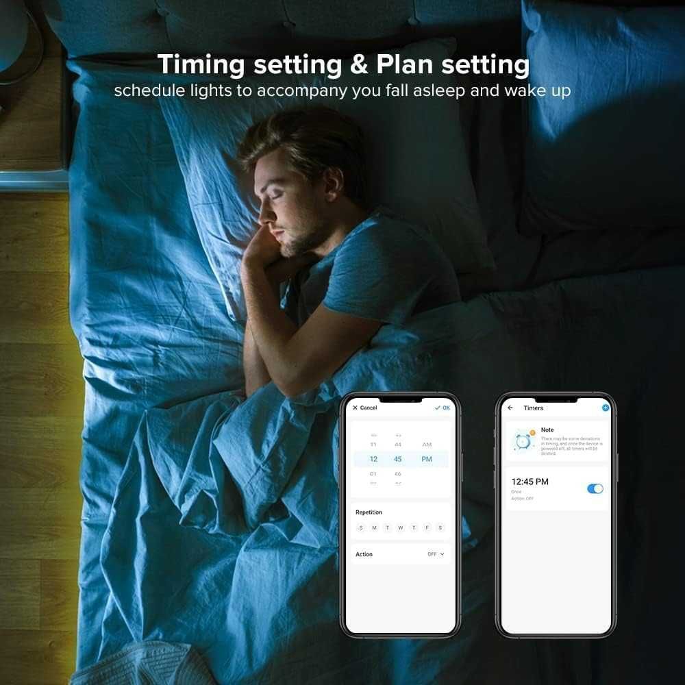 НОВА! LED лента FCOB 24V 5м, 4000K, с Bluetooth и захранване