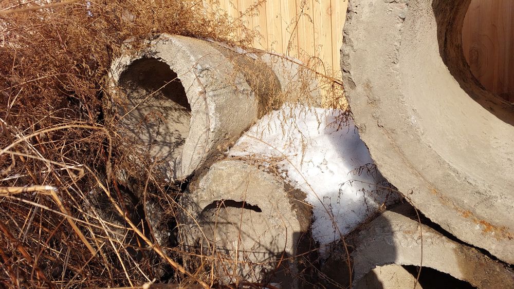 Кольцо бетонное для арыка, канавы,  длина 1 метров, наружний 0.6 метра