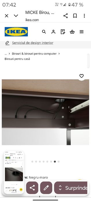 Birou Ikea negru