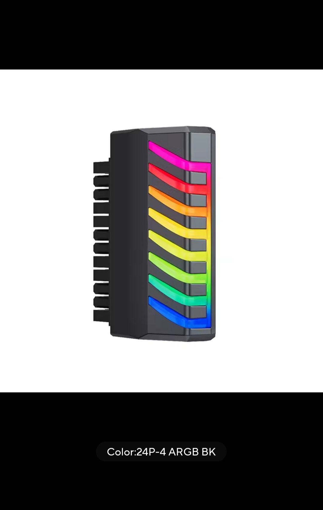 Adaptor MB ATX 24 Pin 90 grade ARGB,Sigilat