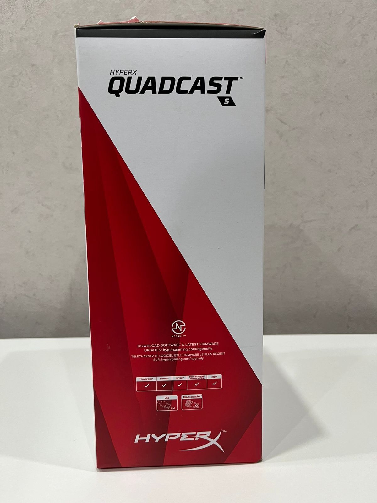 HyperX QuadCast S — абсолютно новый, запечатанный микрофон