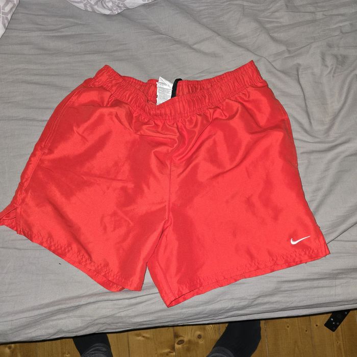 Short de baie nike rosu
