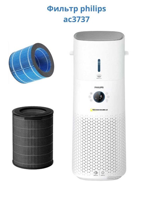 Очиститель воздуха Philips 2в1 увлажнение+фильтрация в подарок фильтры